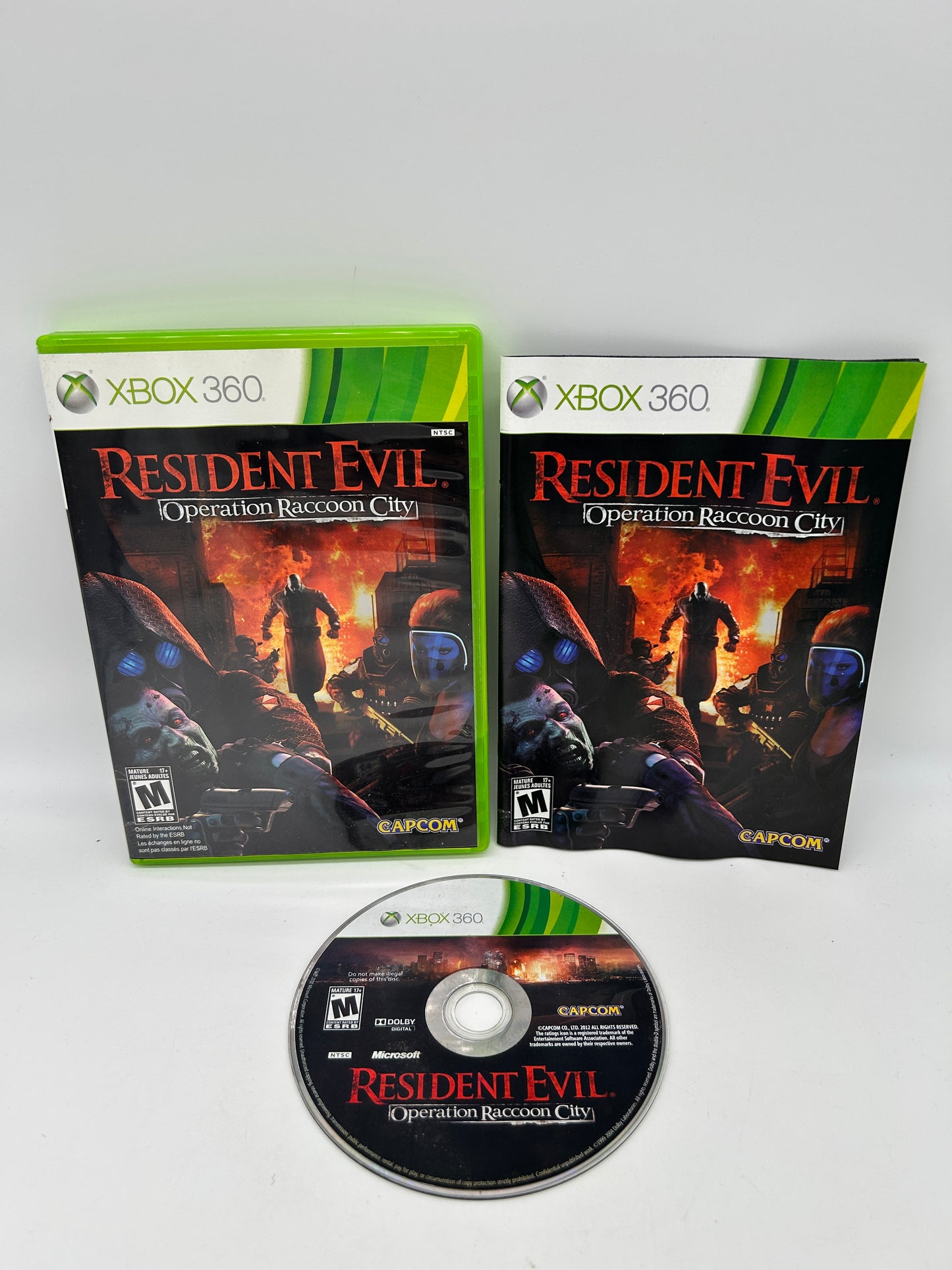 PiXEL-RETRO.COM : MICROSOFT XBOX 360 COMPLETE CIB BOX MANUAL GAME NTSC RESIDENT EVIL OPERATION RACCOON CITY