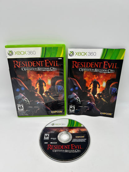 PiXEL-RETRO.COM : MICROSOFT XBOX 360 COMPLETE CIB BOX MANUAL GAME NTSC RESIDENT EVIL OPERATION RACCOON CITY