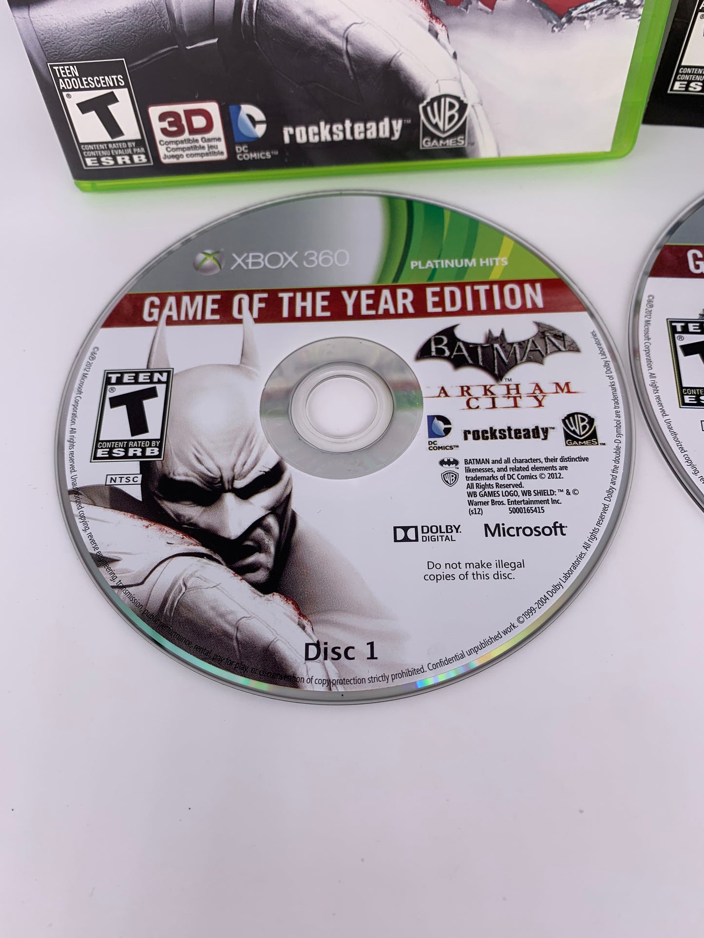 MiCROSOFT XBOX 360 | BATMAN ARKHAM CiTY | PLATiNUM HiTS GAME OF THE YEAR EDiTiON