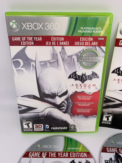 MiCROSOFT XBOX 360 | BATMAN ARKHAM CiTY | PLATiNUM HiTS GAME OF THE YEAR EDiTiON