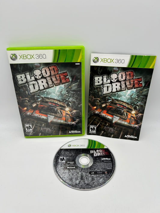 PiXEL-RETRO.COM : MICROSOFT XBOX 360 COMPLETE CIB BOX MANUAL GAME NTSC BLOOD DRIVE