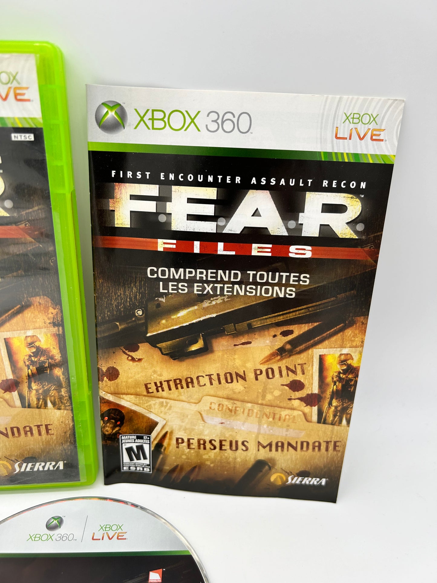 MiCROSOFT XBOX 360 | FEAR F.E.A.R. FiLES