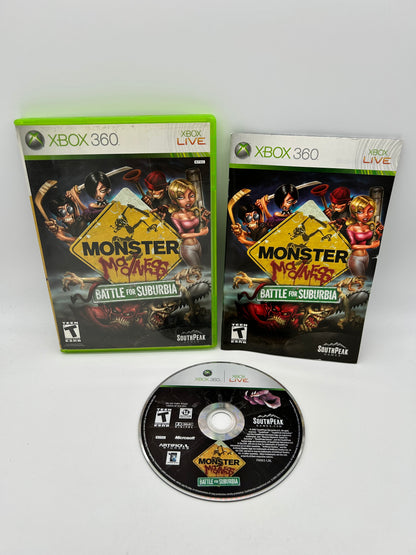 PiXEL-RETRO.COM : MICROSOFT XBOX 360 COMPLETE CIB BOX MANUAL GAME NTSC MONSTER MADNESS BATTLE FOR SUBURBIA