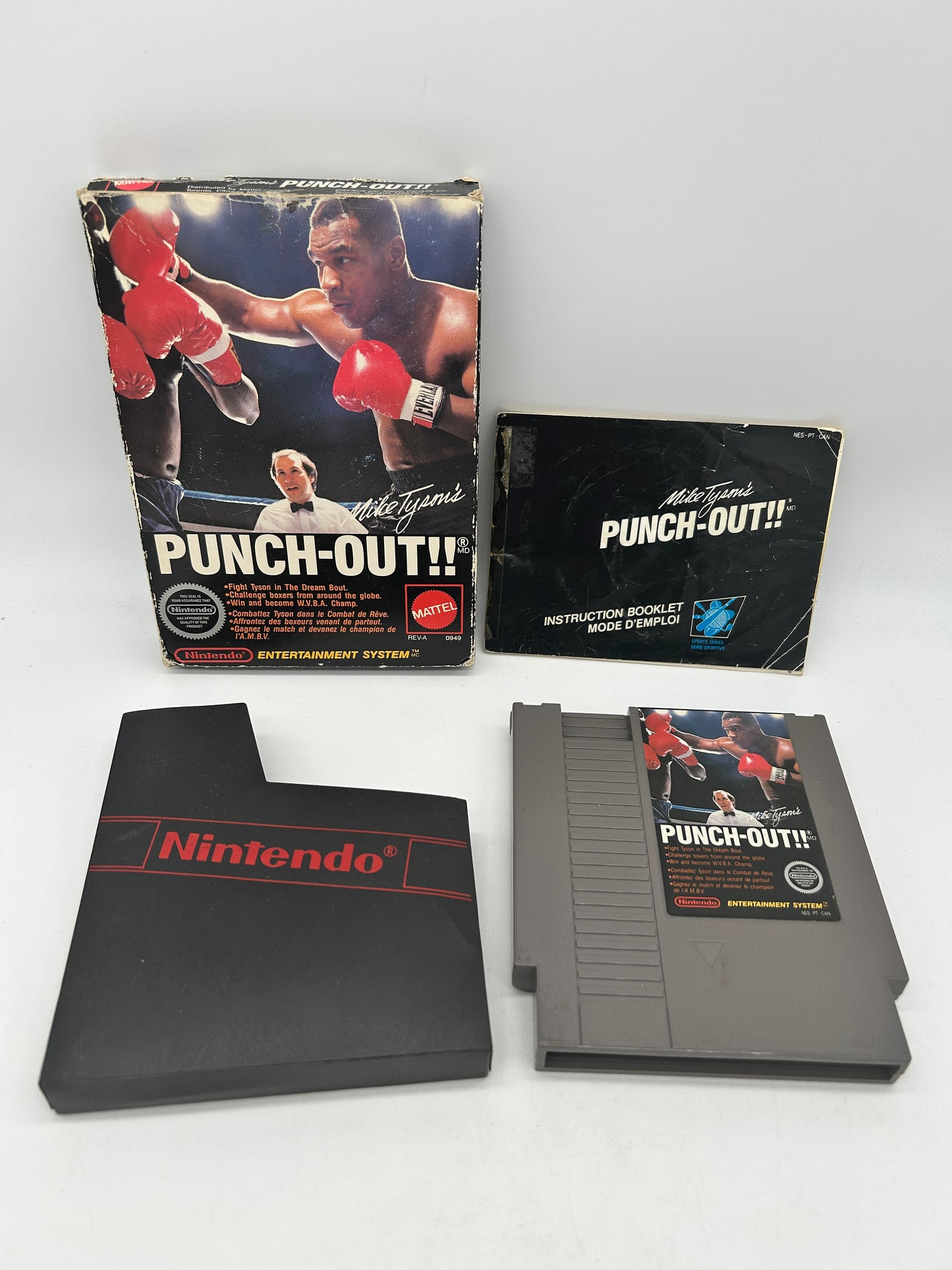 PiXEL-RETRO.COM : ORIGINAL NINTENDO NES COMPLET CIB BOX MANUAL GAME NTSC MIKE TYSON'S PUNCH-OUT