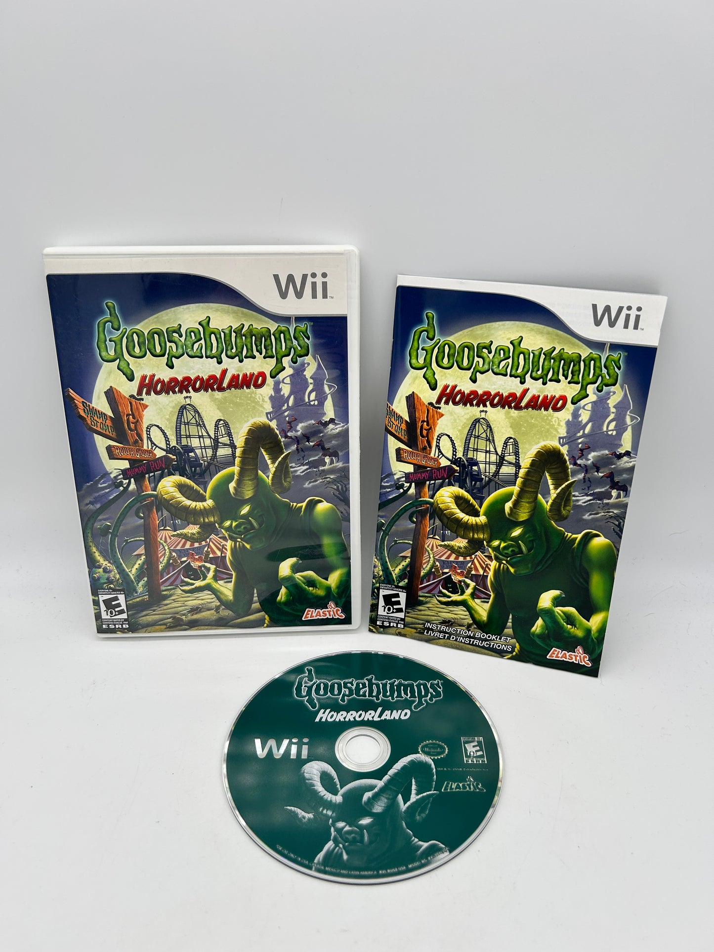 PiXEL-RETRO.COM : NINTENDO WII COMPLET CIB BOX MANUAL GAME NTSC GOOSEBUMPS HORRORLAND