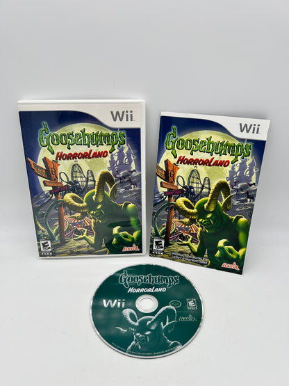 PiXEL-RETRO.COM : NINTENDO WII COMPLET CIB BOX MANUAL GAME NTSC GOOSEBUMPS HORRORLAND