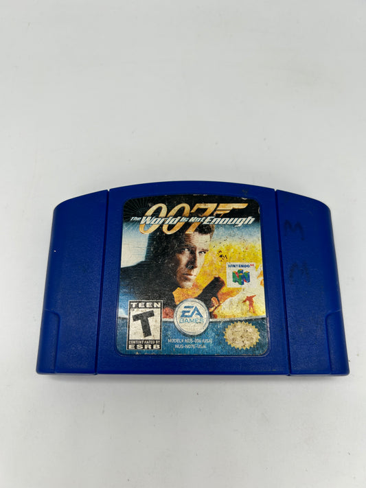 PiXEL-RETRO.COM : NINTENDO 64 (N64) GAME NTSC 007 THE WORLD IS NOT ENOUGH BLUE CARTRIDGE