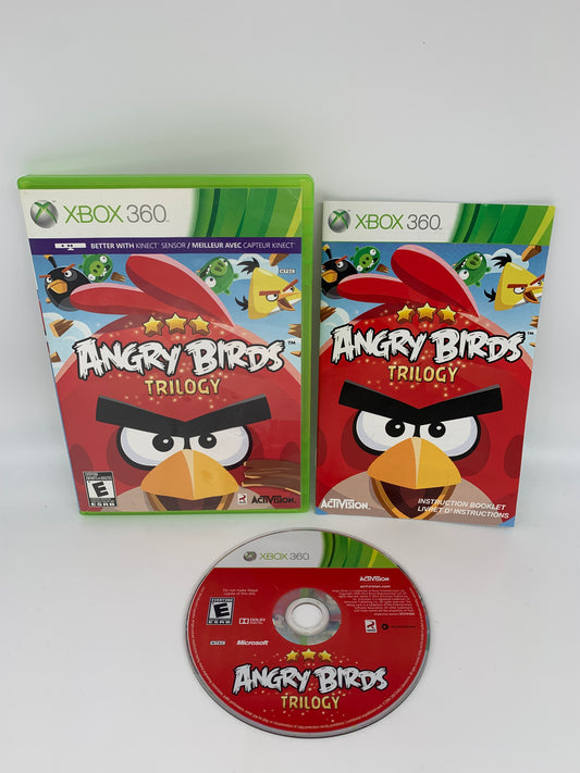 PiXEL-RETRO.COM : MICROSOFT XBOX 360 COMPLETE CIB BOX MANUAL GAME NTSC ANGRY BIRD TRILOGY