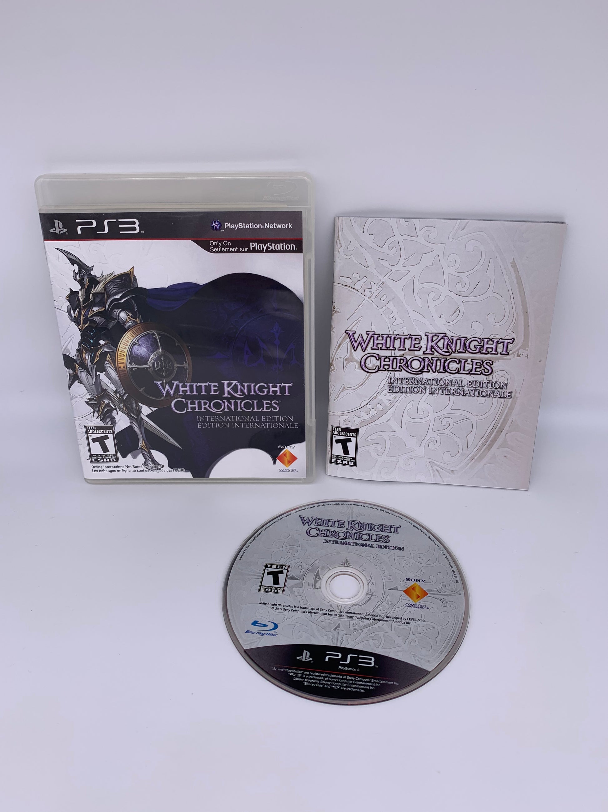 PiXEL-RETRO.COM : SONY PLAYSTATION 3 (PS3) COMPLETE CIB BOX MANUAL GAME NTSC WHITE KNIGHT CHRONICLES INTERNATIONAL EDITION