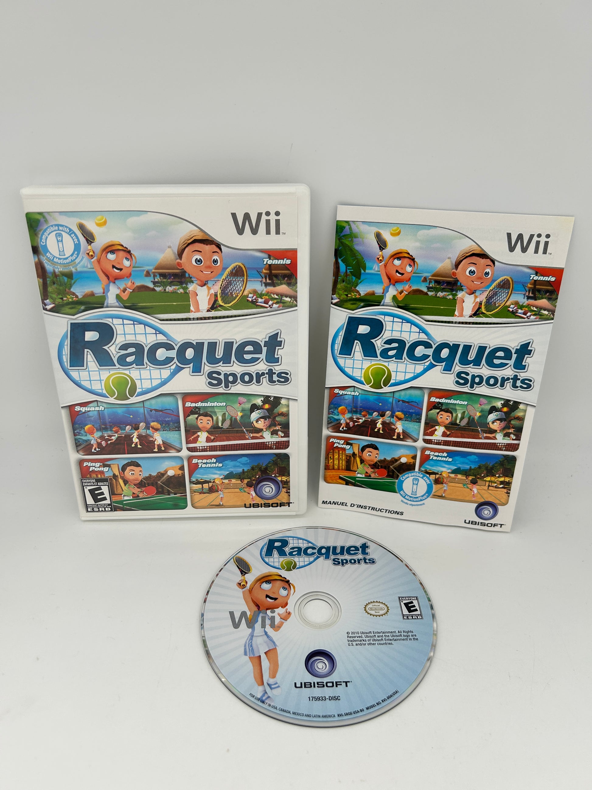 PiXEL-RETRO.COM : NINTENDO WII COMPLET CIB BOX MANUAL GAME NTSC RACQUET SPORTS