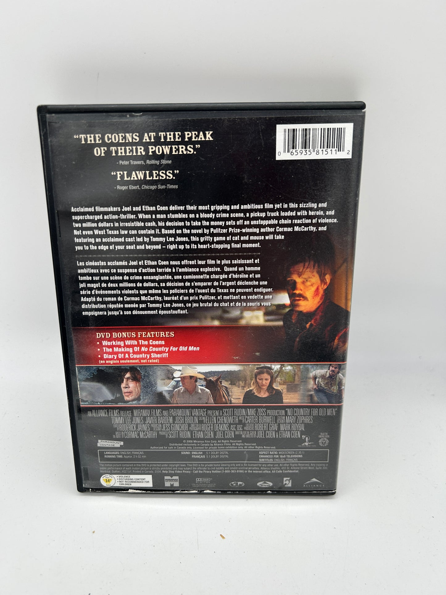 FiLM DVD | NO COUNTRY FOR OLD MEN