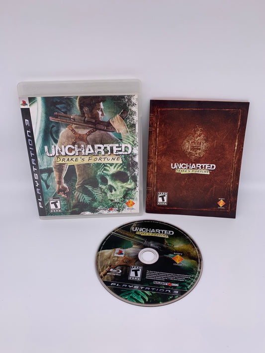PiXEL-RETRO.COM : SONY PLAYSTATION 3 (PS3) COMPLET CIB BOX MANUAL GAME NTSC UNCHARTED DRAKE'S FORTUNE