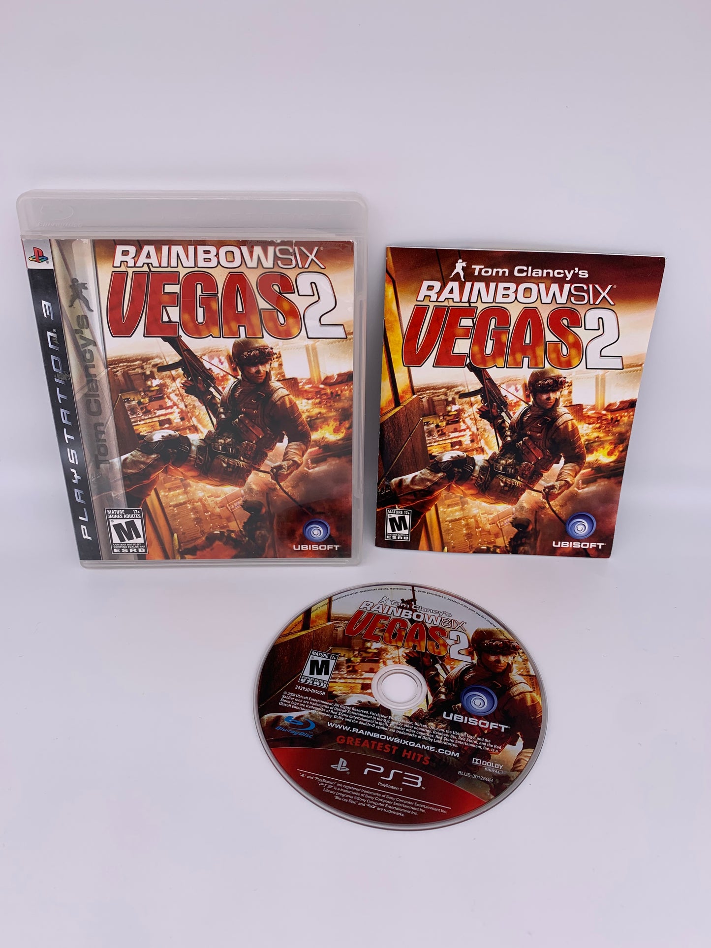 PiXEL-RETRO.COM : SONY PLAYSTATION 3 (PS3) COMPLET CIB BOX MANUAL GAME NTSC TOM CLANCY'S RAINBOW SIX VEGAS 2