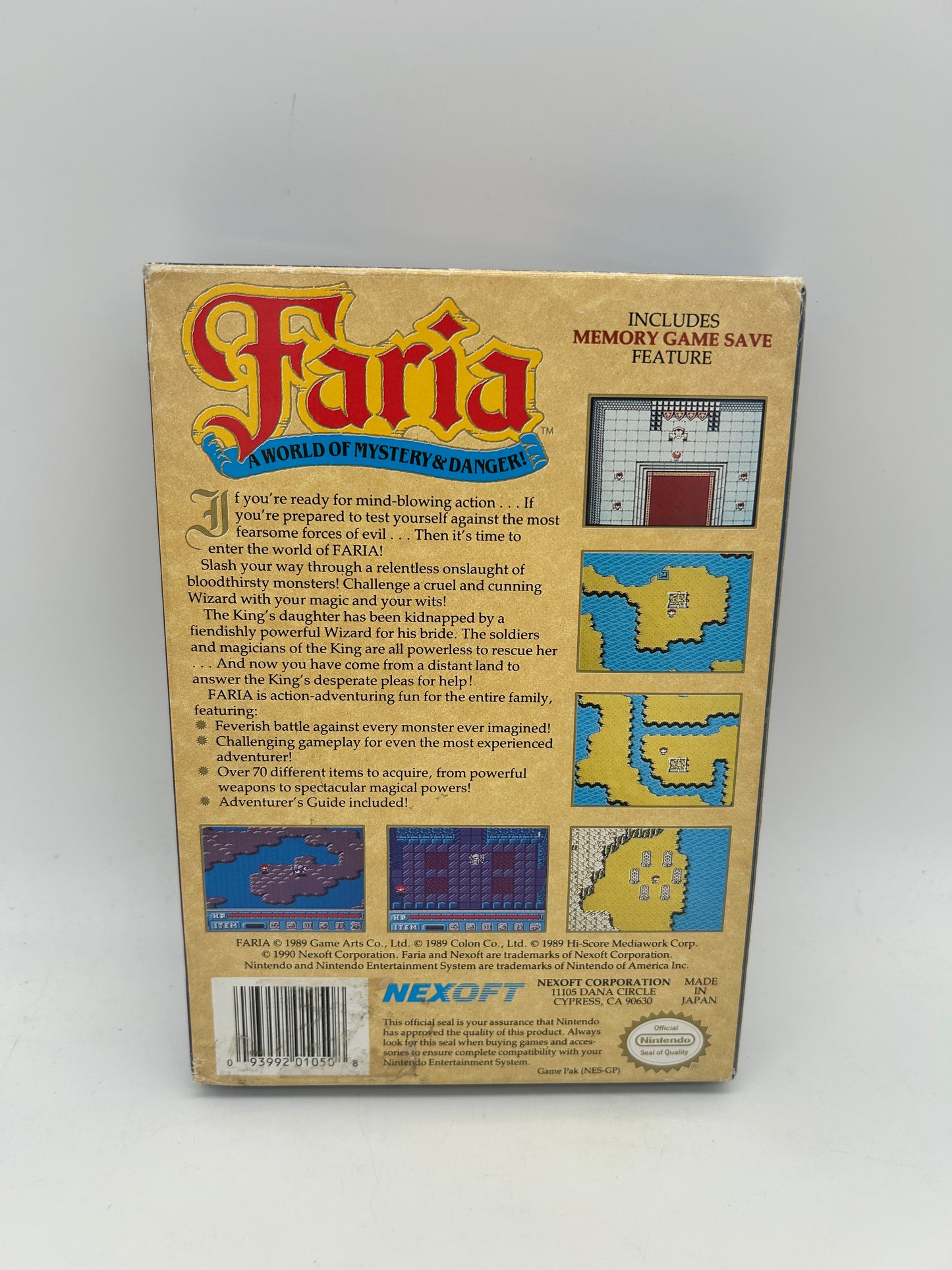 NiNTENDO [NES] ORiGiNAL | FARiA A WORLD OF MYSTERY & DANGER