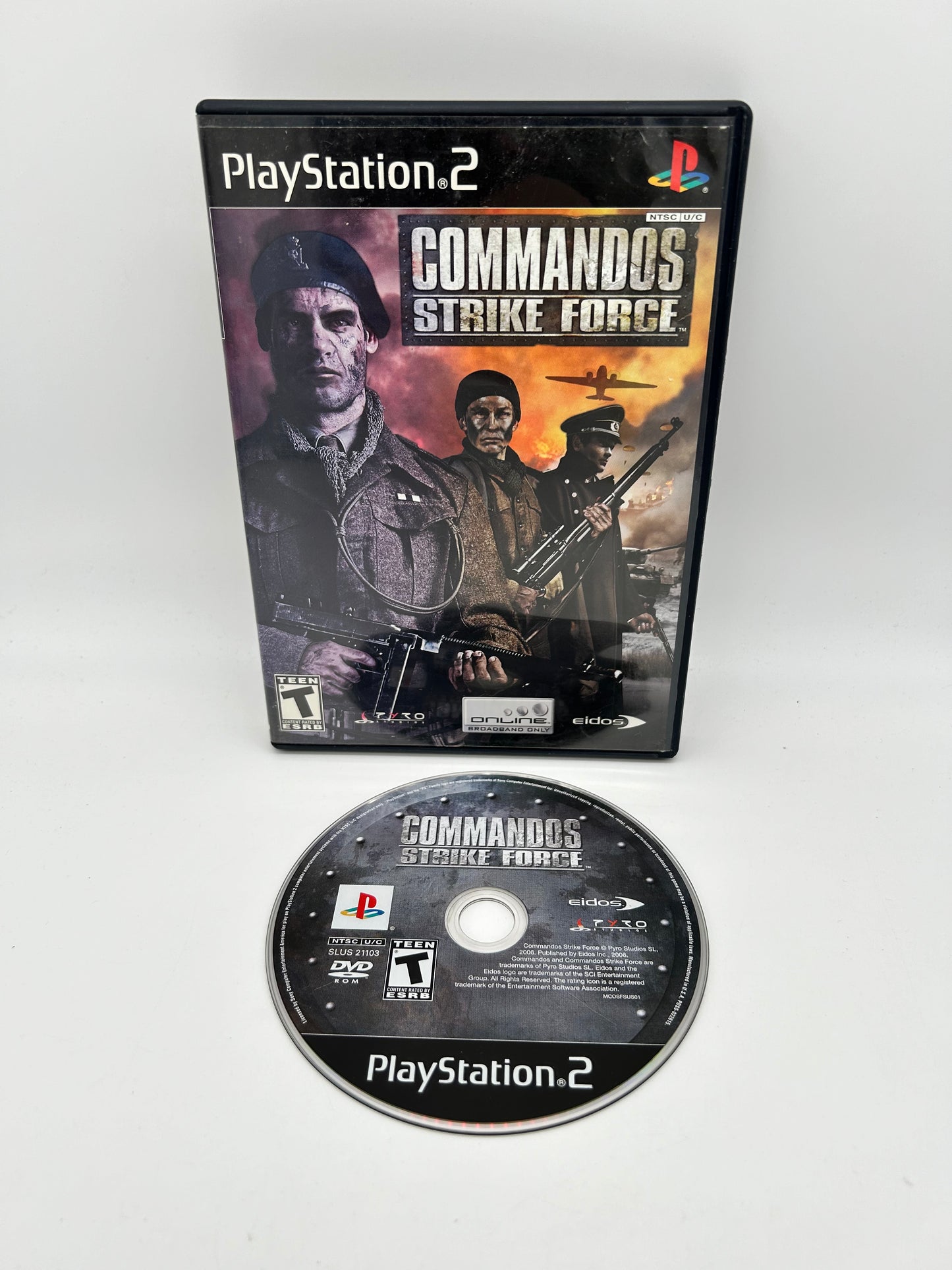 PiXEL-RETRO.COM : SONY PLAYSTATION 2 (PS2) COMPLET CIB BOX MANUAL GAME NTSC COMMANDOS STRIKE FORCE