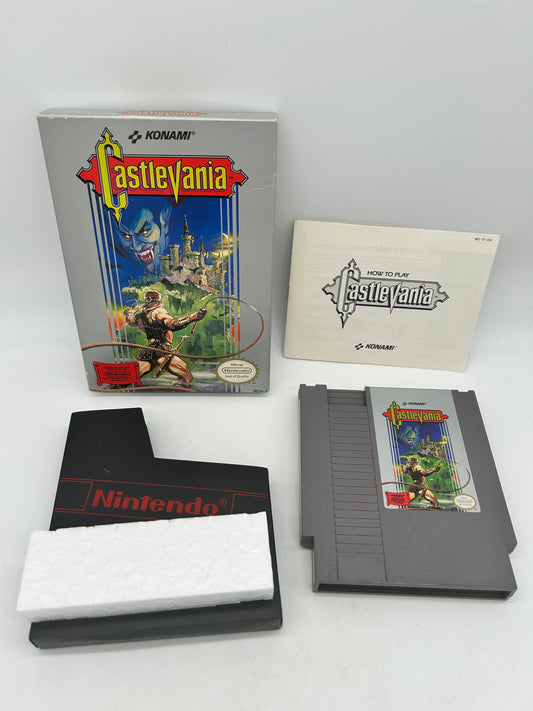 PiXEL-RETRO.COM : ORIGINAL NINTENDO NES COMPLET CIB BOX MANUAL GAME NTSC CASTLEVANIA
