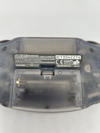 NiNTENDO GAME BOY ADVANCE [GBA] CONSOLE | MODEL GLACiER CLEAR AGB-001