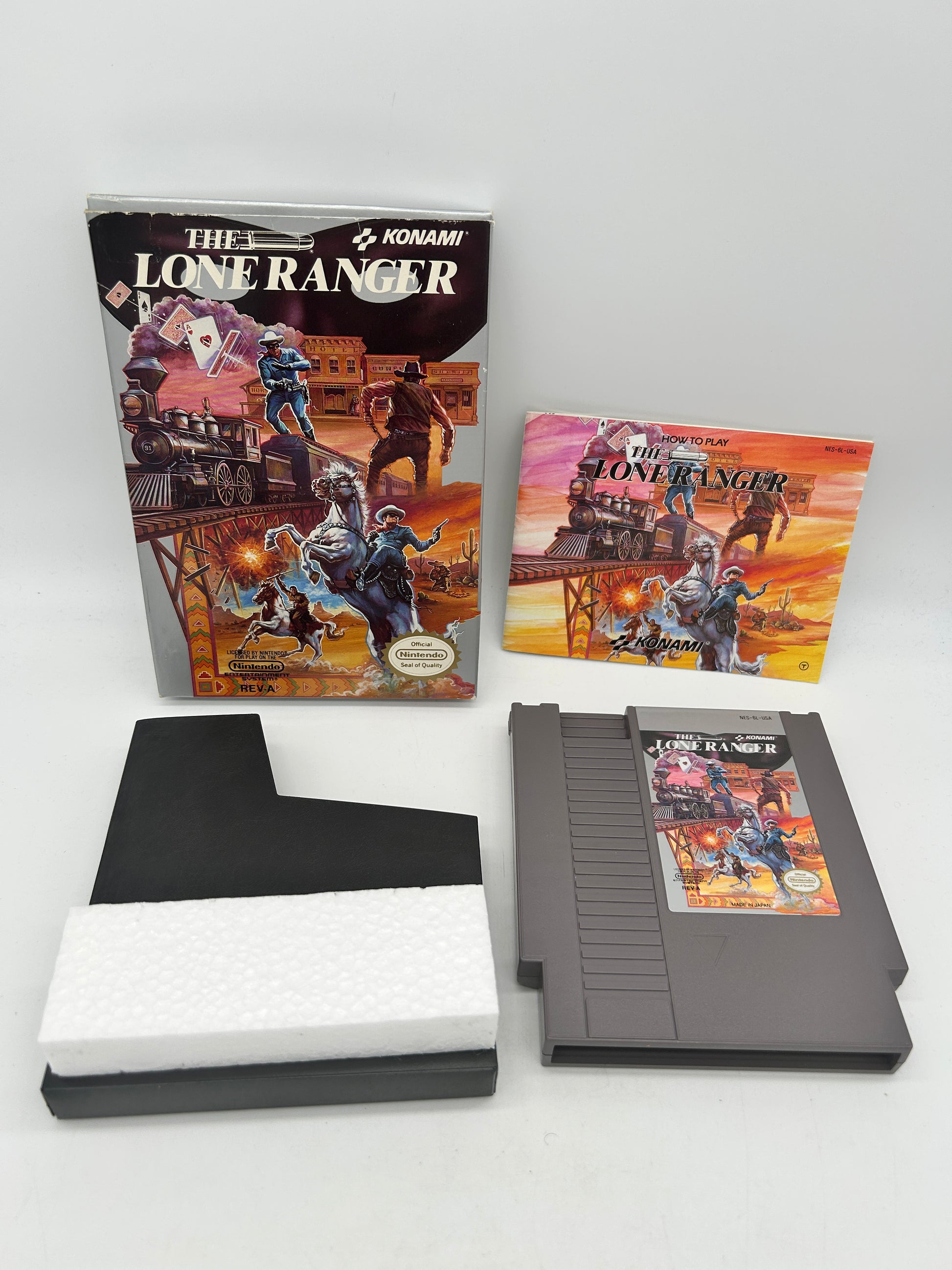 PiXEL-RETRO.COM : ORIGINAL NINTENDO NES COMPLET CIB BOX MANUAL GAME NTSC THE LONE RANGER