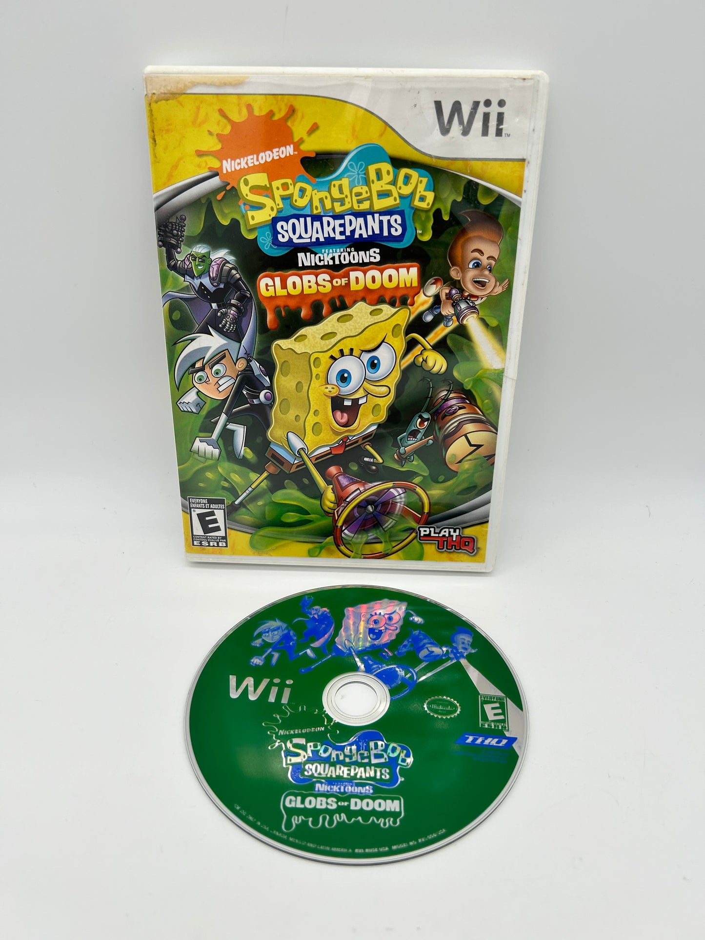 PiXEL-RETRO.COM : NINTENDO WII COMPLET CIB BOX MANUAL GAME NTSC NICKELODEON SPONGEBOB SQUAREPANTS FEATURING NICKTOONS GLOBS OF DOOM