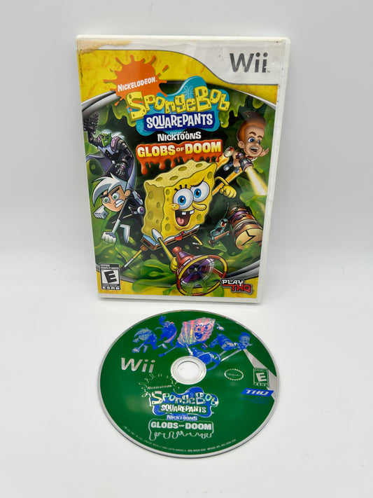 PiXEL-RETRO.COM : NINTENDO WII COMPLET CIB BOX MANUAL GAME NTSC NICKELODEON SPONGEBOB SQUAREPANTS FEATURING NICKTOONS GLOBS OF DOOM