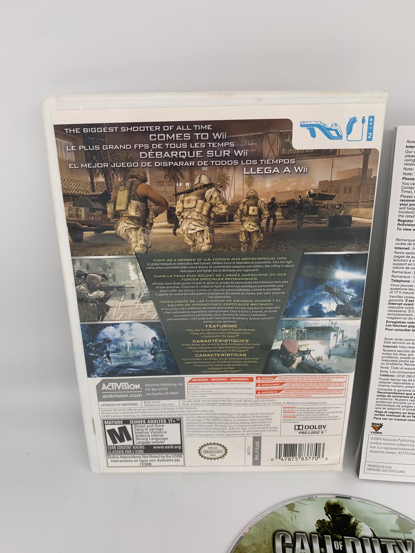 NiNTENDO Wii | CALL OF DUTY MODERN WARFARE | REFLEX EDiTiON