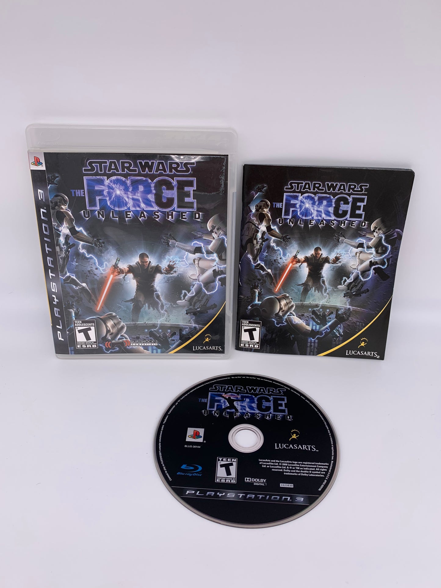 PiXEL-RETRO.COM : SONY PLAYSTATION 3 (PS3) COMPLET CIB BOX MANUAL GAME NTSC STAR WARS THE FORCE UNLEASHED