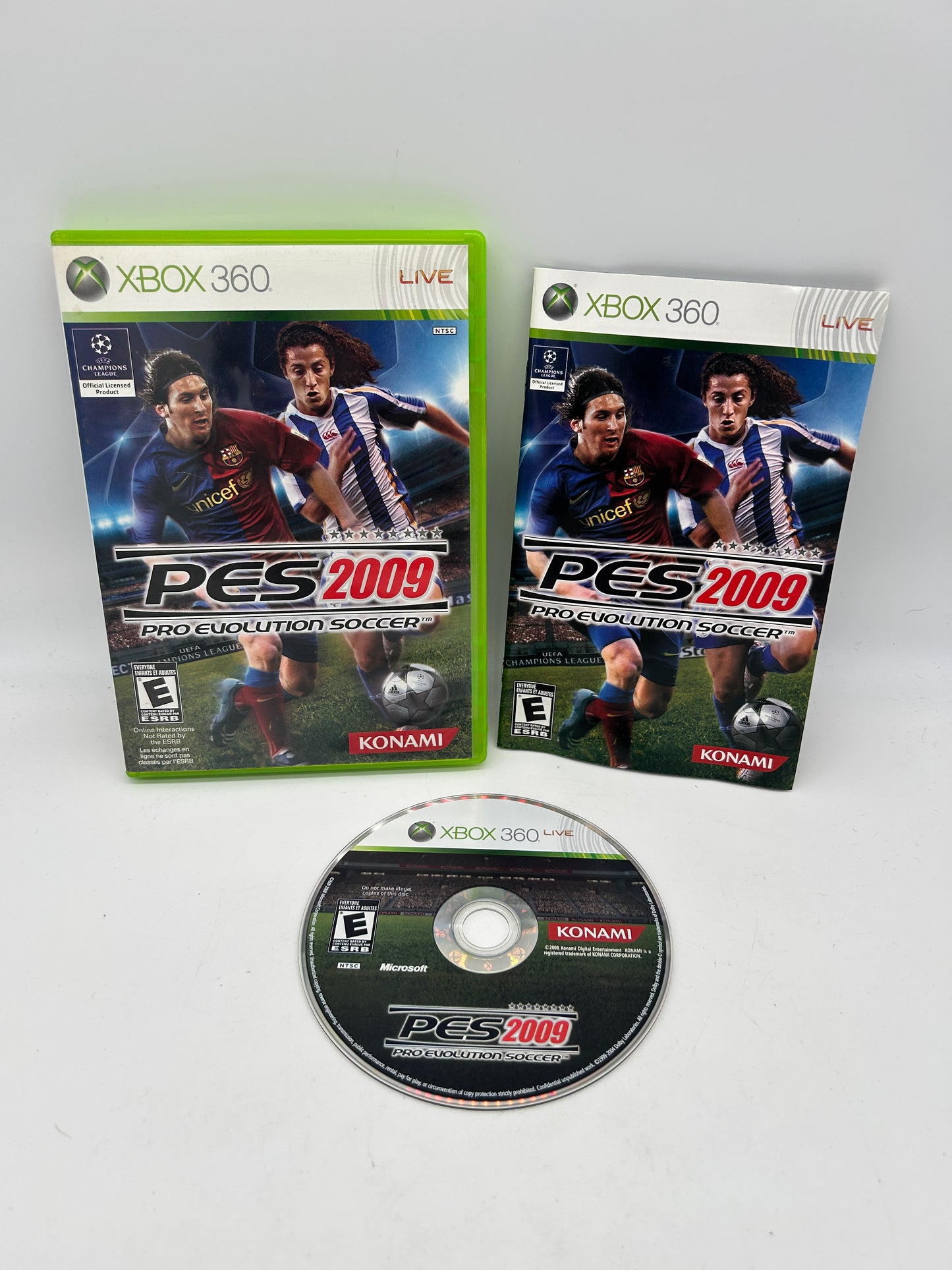 PiXEL-RETRO.COM : MICROSOFT XBOX 360 COMPLETE CIB BOX MANUAL GAME NTSC PES 2009 PRO EVOLUTION SOCCER