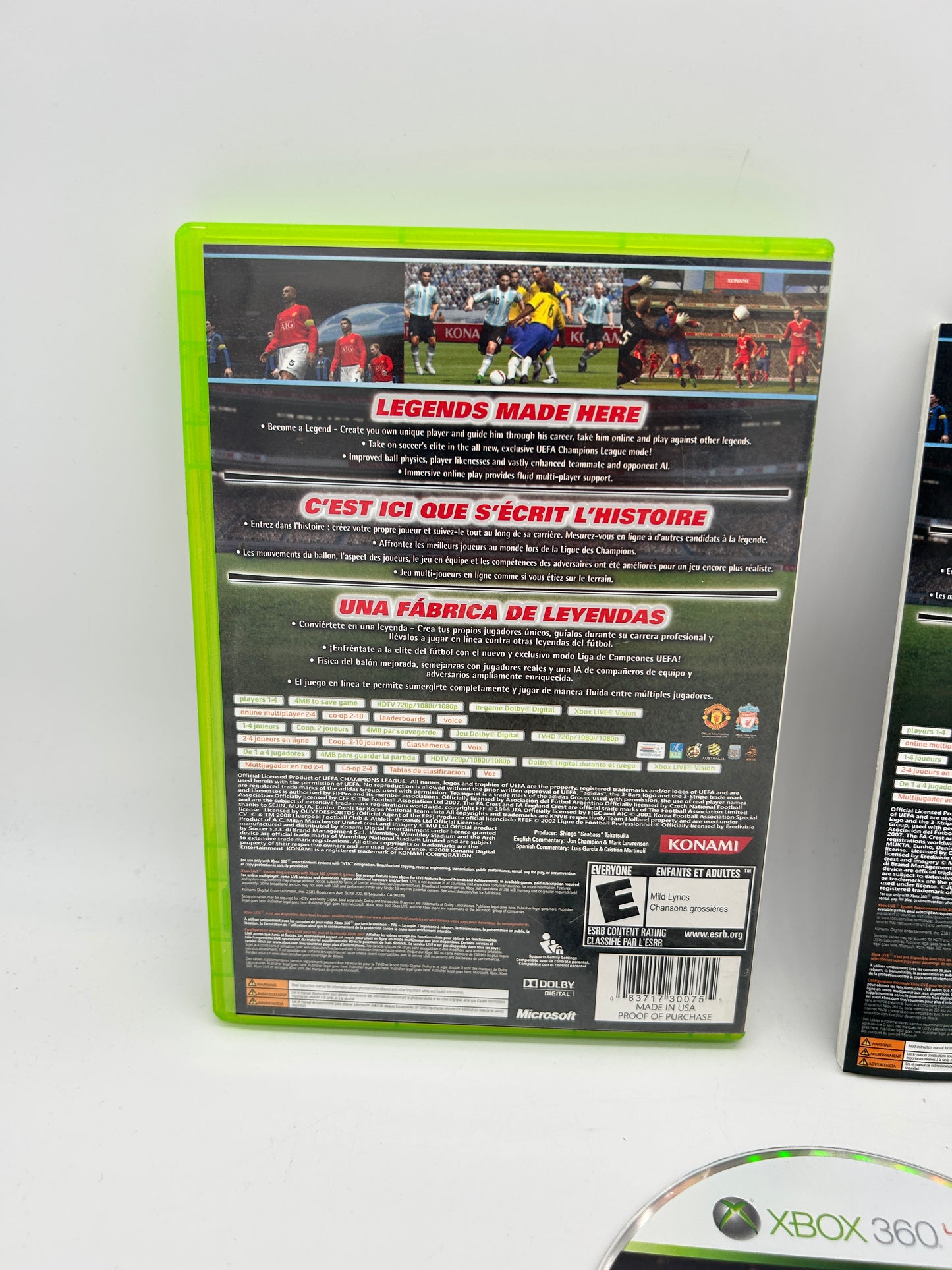 Microsoft XBOX 360 | PES 2009 PRO EVOLUTION SOCCER