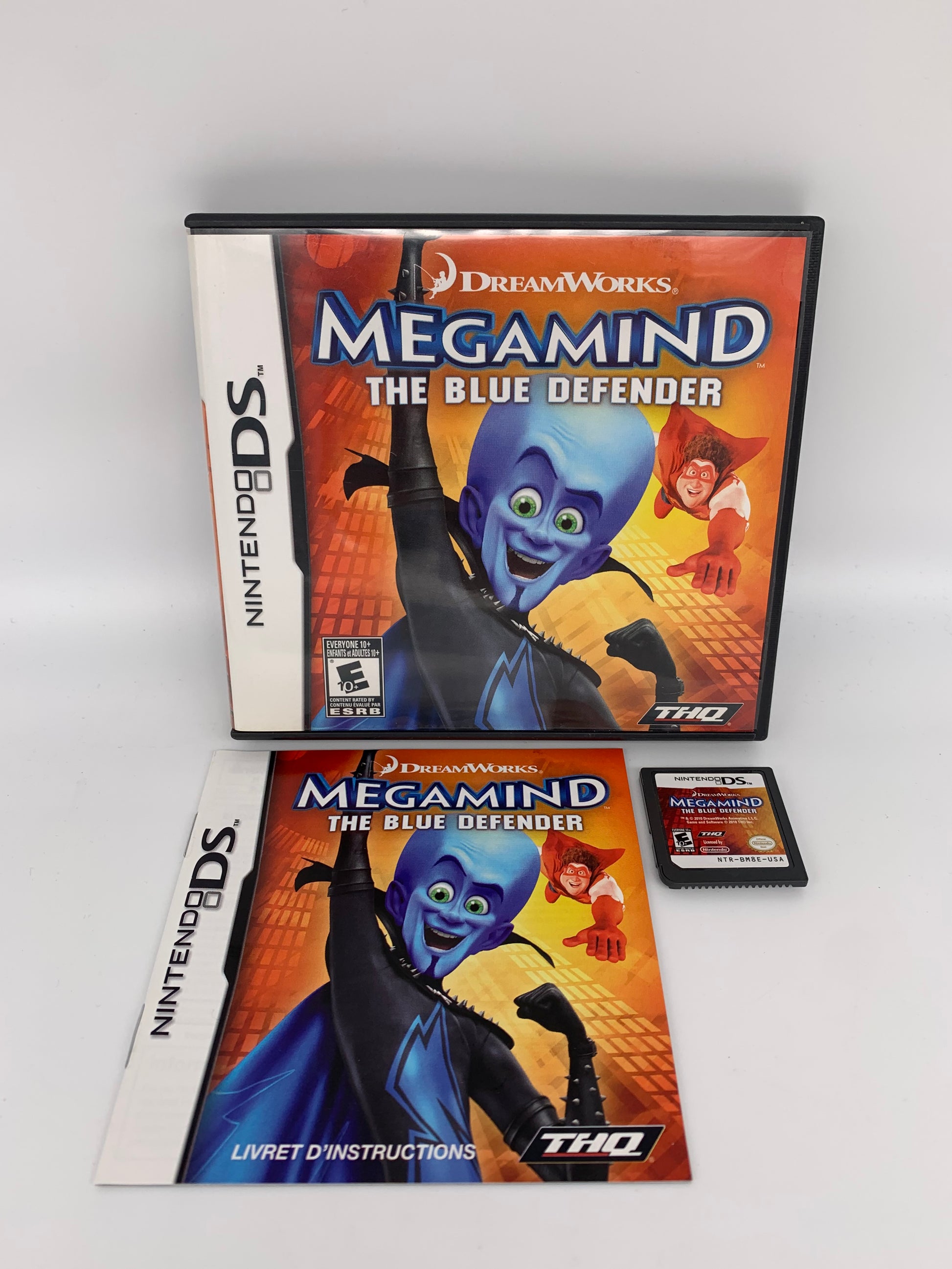 PiXEL-RETRO.COM : NINTENDO DS (DS) COMPLETE CIB BOX MANUAL GAME NTSC MEGAMIND THE BLUE DEFENDER