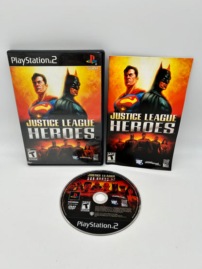 PiXEL-RETRO.COM : SONY PLAYSTATION 2 (PS2) COMPLET CIB BOX MANUAL GAME NTSC JUSTICE LEAGUE HEROES