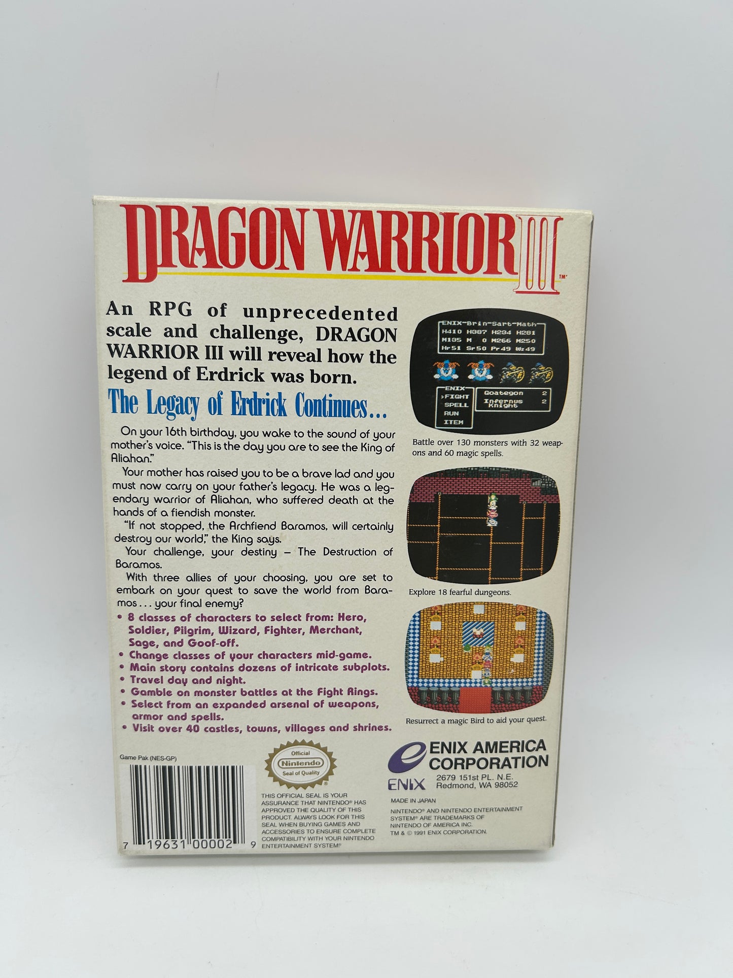 NiNTENDO [NES] ORiGiNAL | DRAGON WARRiOR III