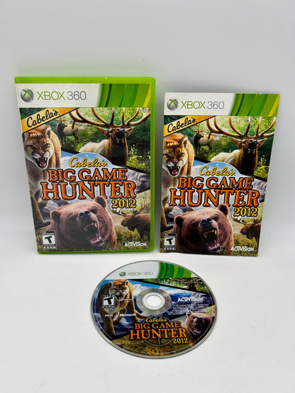 PiXEL-RETRO.COM : MICROSOFT XBOX 360 COMPLETE CIB BOX MANUAL GAME NTSC CABELA'S BIG GAME HUNTER 2012