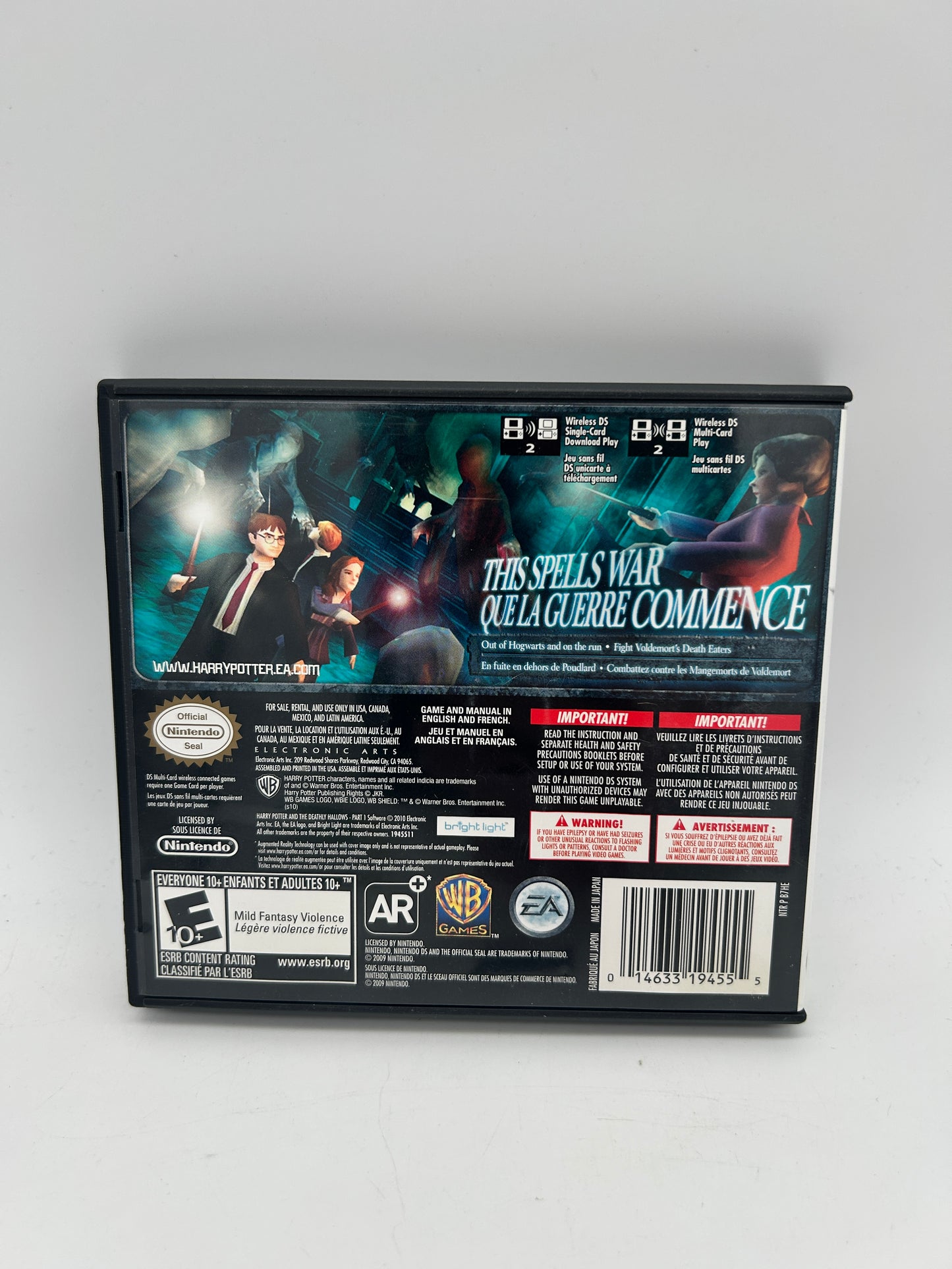 NiNTENDO DS | HARRY POTTER AND THE DEATHLY HALLOW PART 1