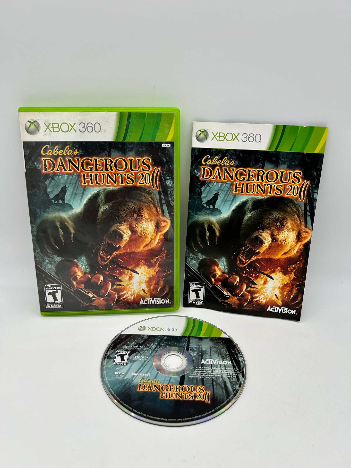 PiXEL-RETRO.COM : MICROSOFT XBOX 360 COMPLETE CIB BOX MANUAL GAME NTSC CABELA'S DANGEROUS HUNTS 2011