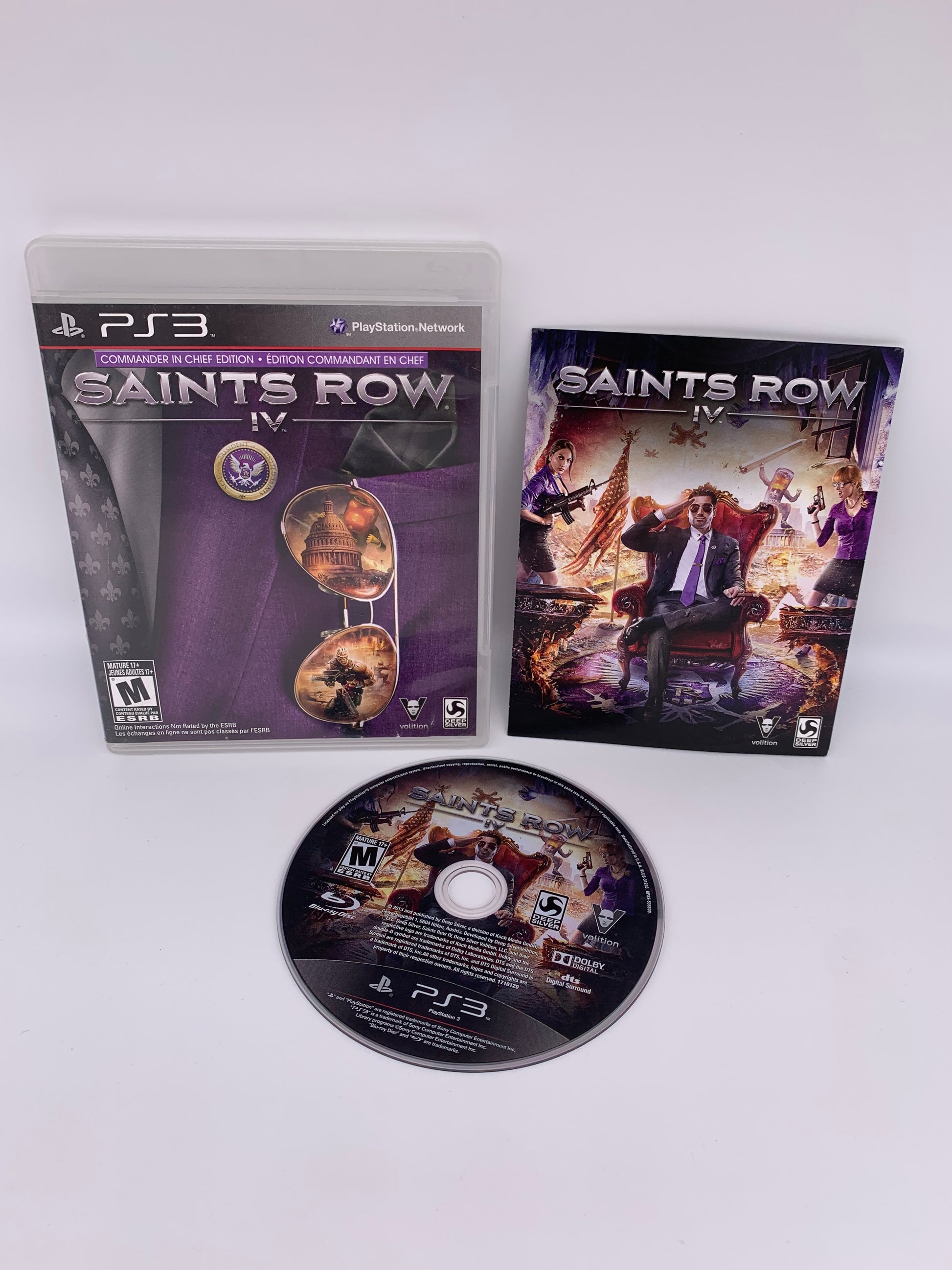 PiXEL-RETRO.COM : SONY PLAYSTATION 3 (PS3) COMPLET CIB BOX MANUAL GAME NTSC SAINTS ROW IV COMMANDER IN CHIEF EDITION