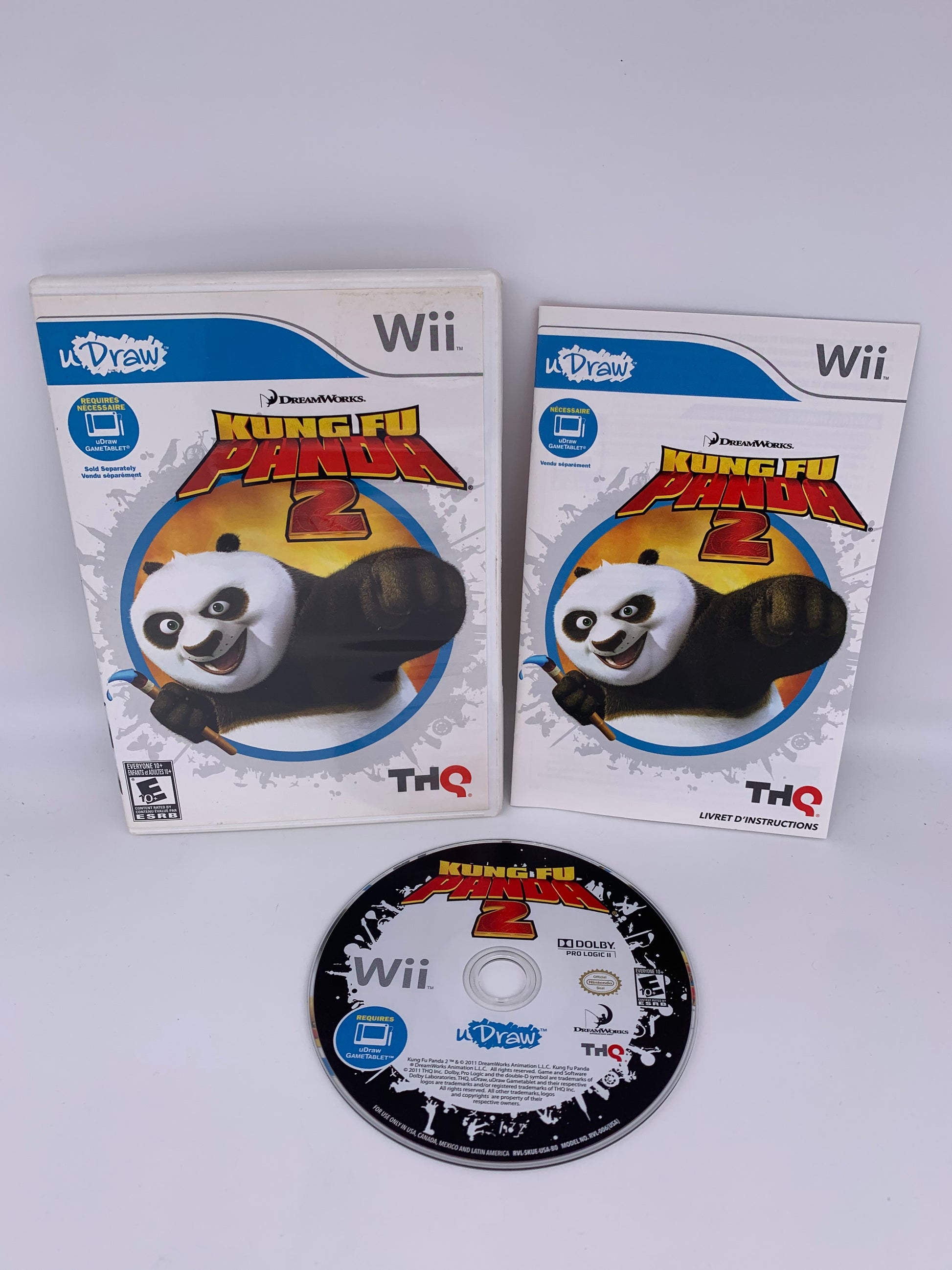 PiXEL-RETRO.COM : NINTENDO WII COMPLET CIB BOX MANUAL GAME NTSC KUNG FU PANDA 2