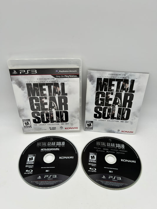 PiXEL-RETRO.COM : SONY PLAYSTATION 3 (PS3) COMPLETE IN BOX CIB MANUAL GAME NTSC METAL GEAR SOLID THE LEGACY COLLECTION 1987-2012