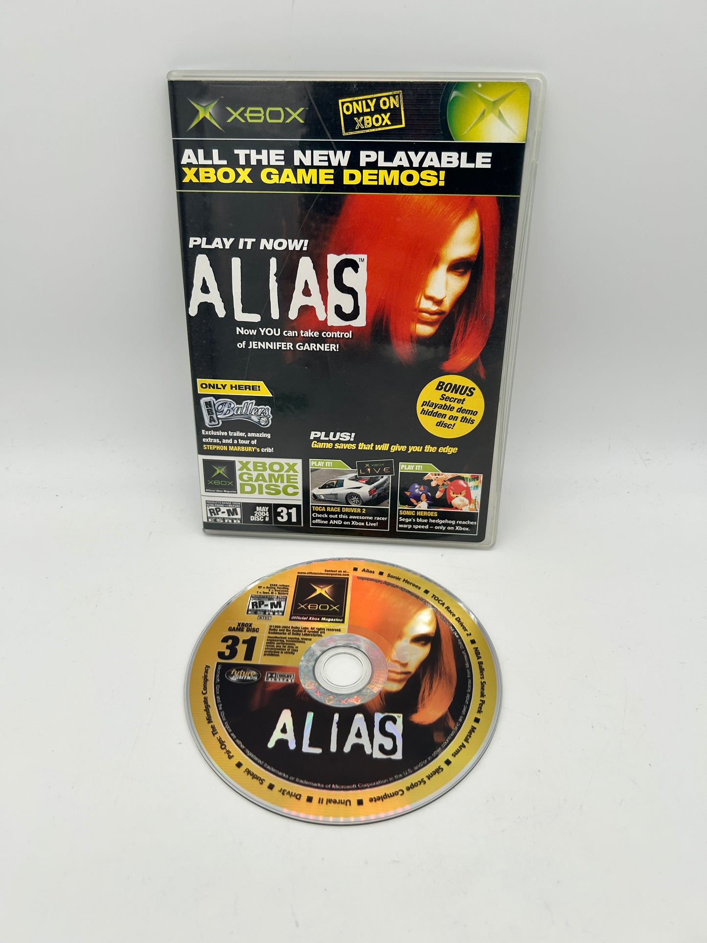 PiXEL-RETRO.COM : MICROSOFT XBOX COMPLETE CIB BOX MANUAL GAME NTSC OFFICIAL XBOX MAGAZINE DEMOS DISC CD #31 MAY 2004