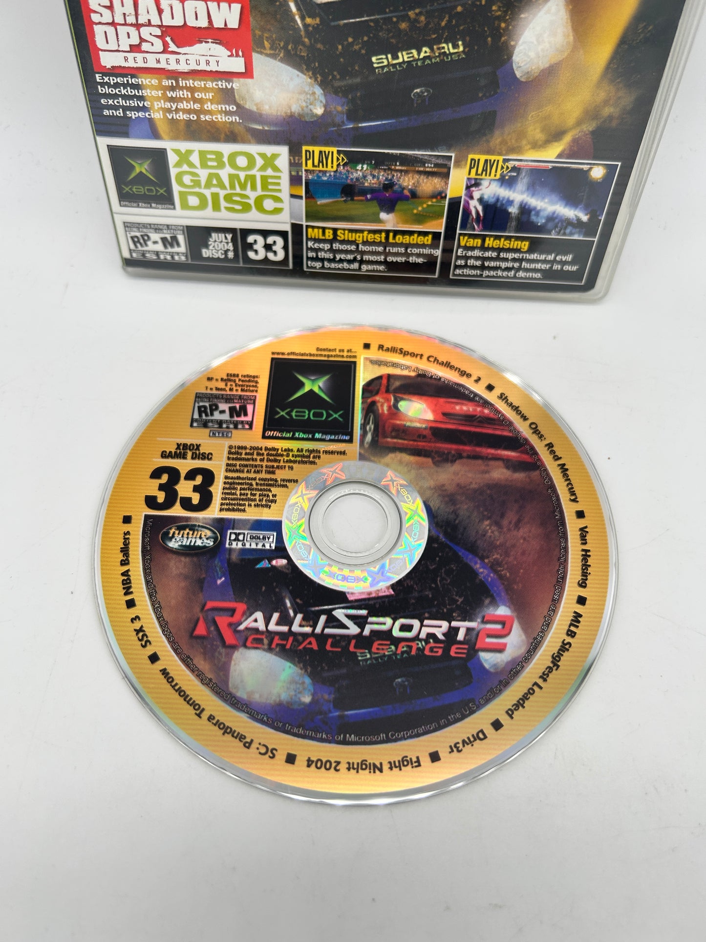 MiCROSOFT XBOX ORiGiNAL | OFFiCiAL XBOX MAGAZiNE DEMO GAME DiSC CD #33 JULY 2004