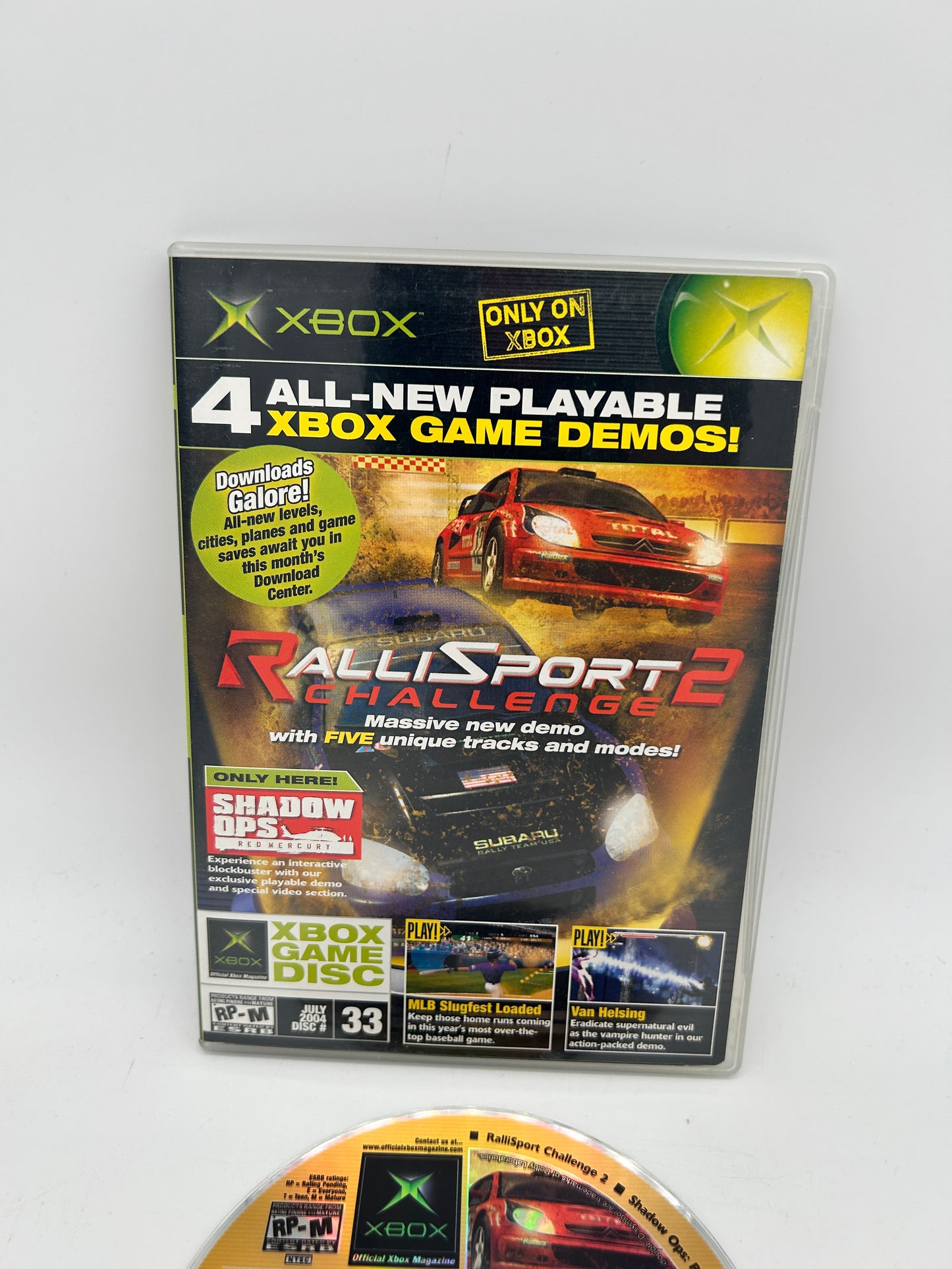 MiCROSOFT XBOX ORiGiNAL | OFFiCiAL XBOX MAGAZiNE DEMO GAME DiSC CD #33 JULY 2004