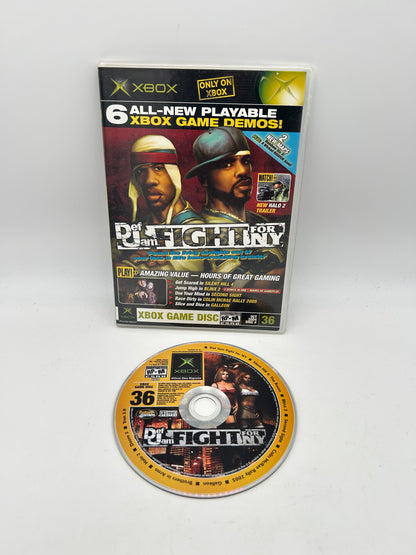 PiXEL-RETRO.COM : MICROSOFT XBOX COMPLETE CIB BOX MANUAL GAME NTSC OFFICIAL XBOX MAGAZINE DEMOS DISC CD #36 OCTOBRE 2004