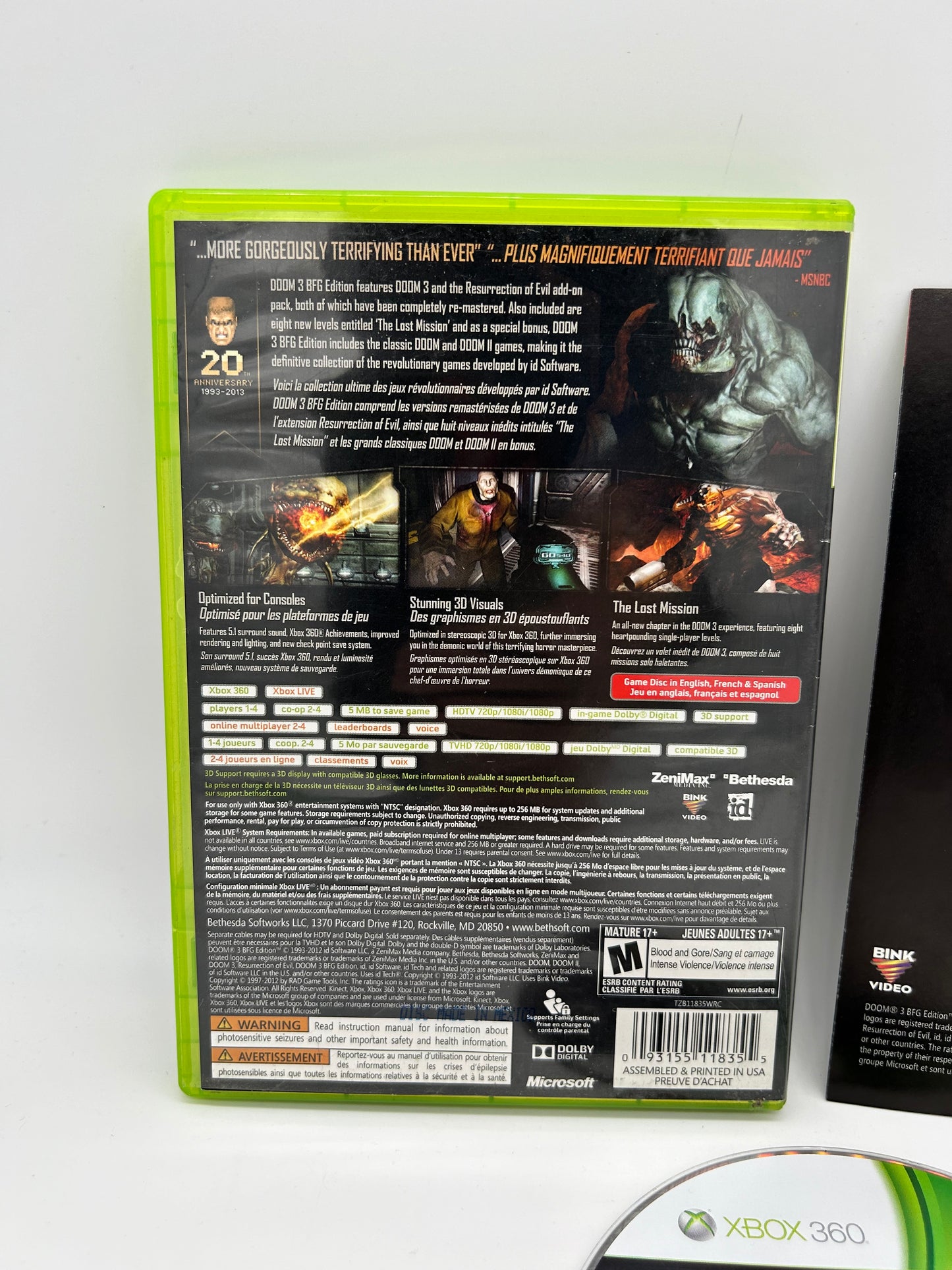 Microsoft XBOX 360 | DOOM 3 | BFG EDiTiON