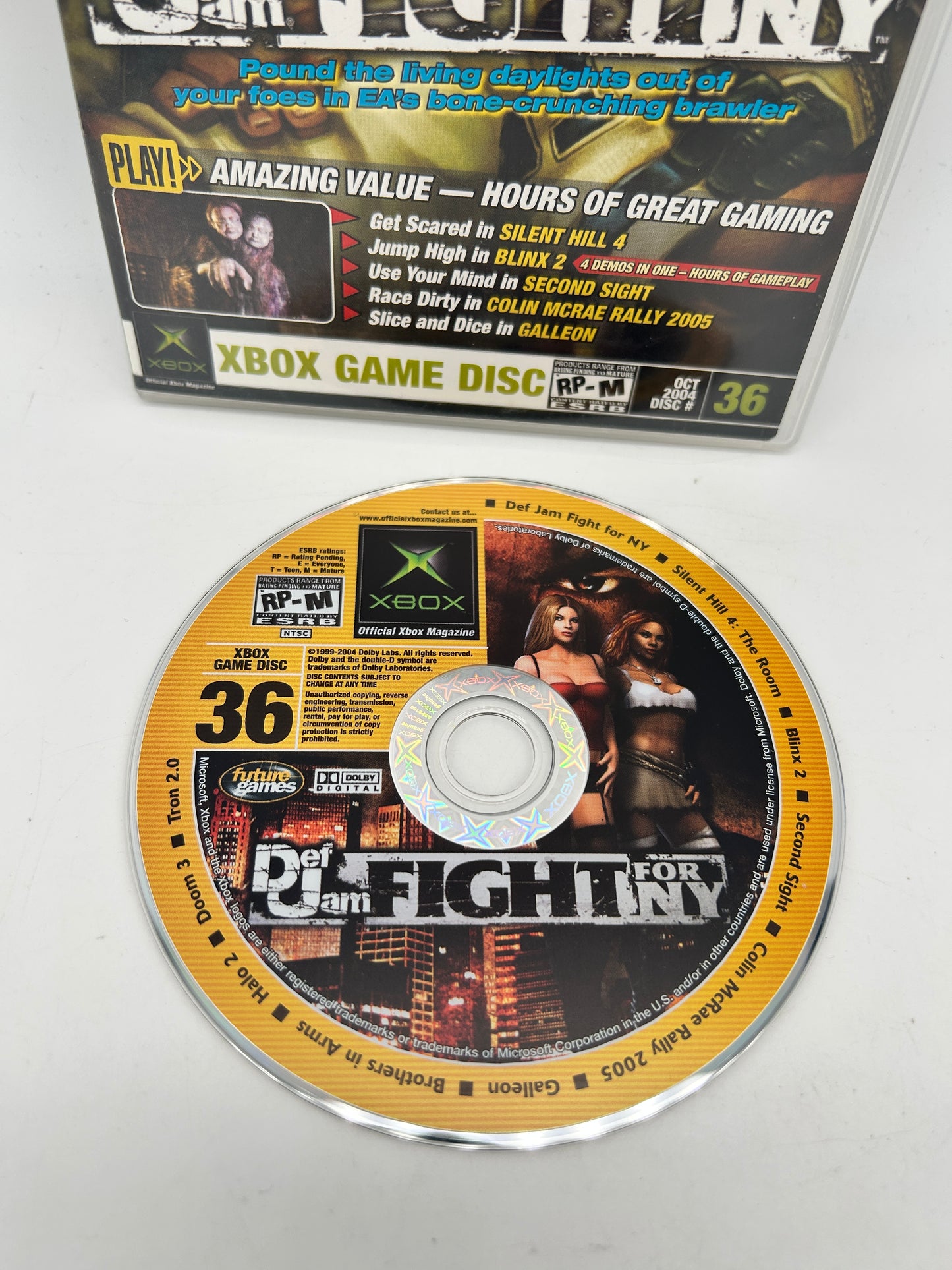 MiCROSOFT XBOX ORiGiNAL | OFFiCiAL XBOX MAGAZiNE DEMO GAME DiSC CD #36 OCT 2004