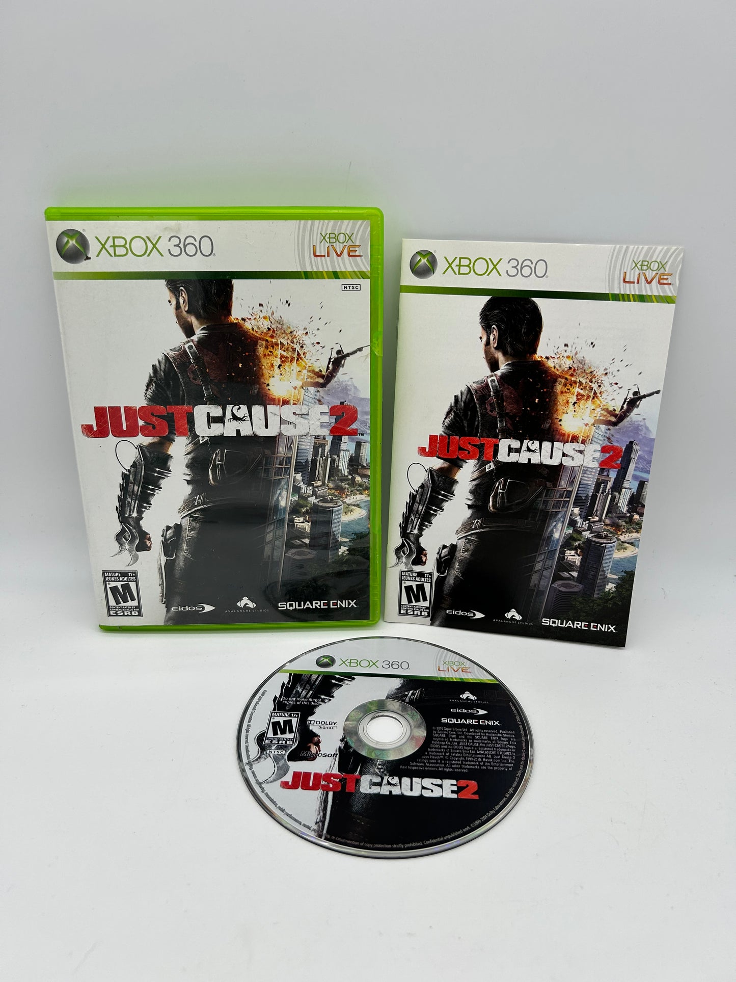 PiXEL-RETRO.COM : MICROSOFT XBOX 360 COMPLETE CIB BOX MANUAL GAME NTSC JUST CAUSE 2