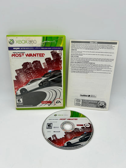 PiXEL-RETRO.COM : MICROSOFT XBOX 360 COMPLETE CIB BOX MANUAL GAME NTSC NEED FOR SPEED MOST WANTED 2012