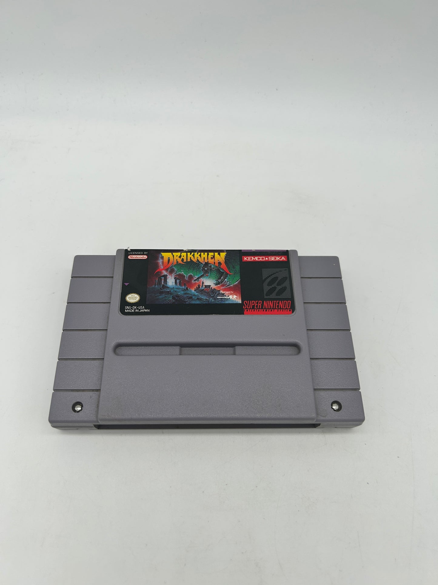 PiXEL-RETRO.COM : SUPER NINTENDO NES (SNES) GAME NTSC DRAKKHEN