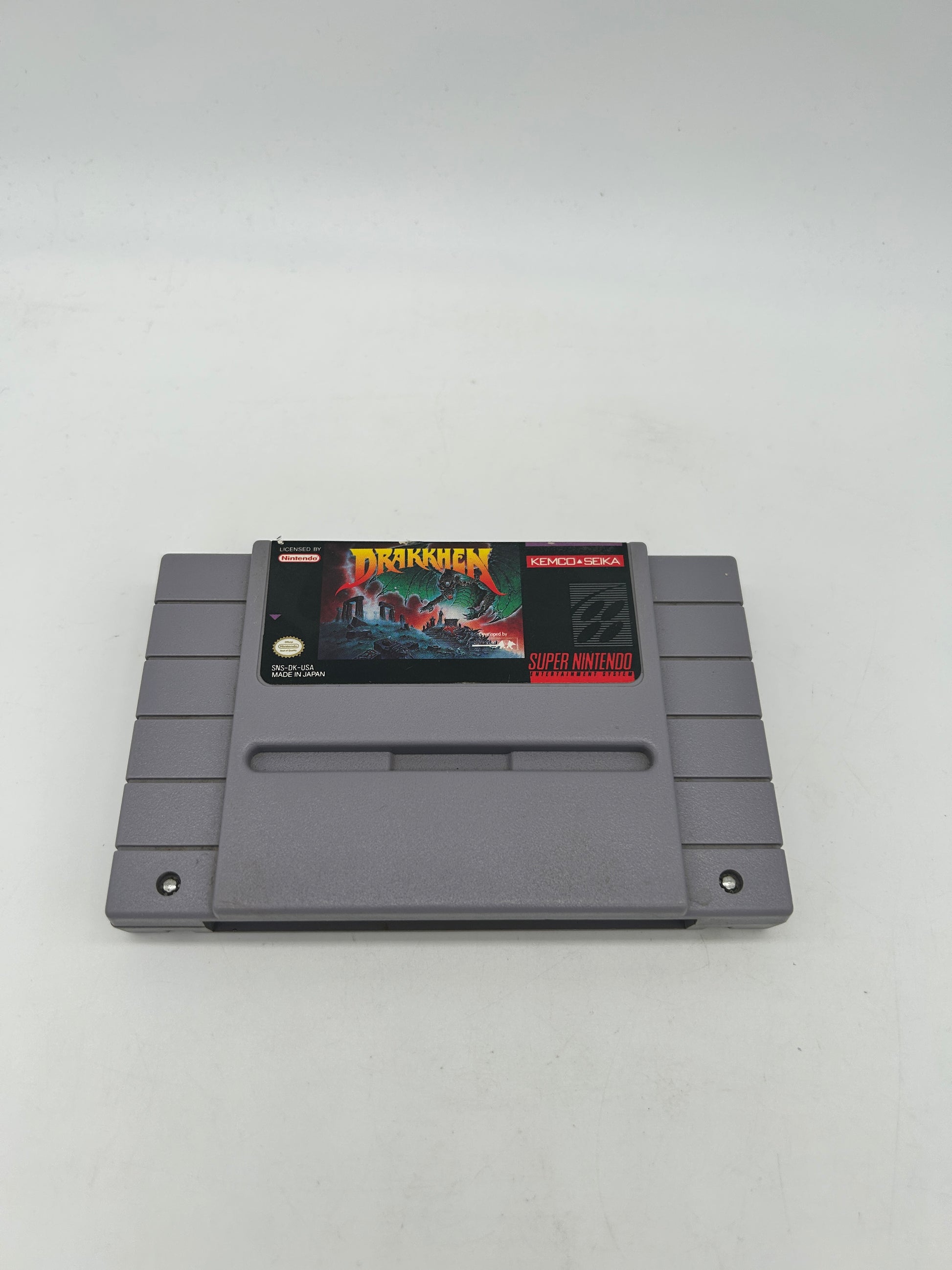 PiXEL-RETRO.COM : SUPER NINTENDO NES (SNES) GAME NTSC DRAKKHEN