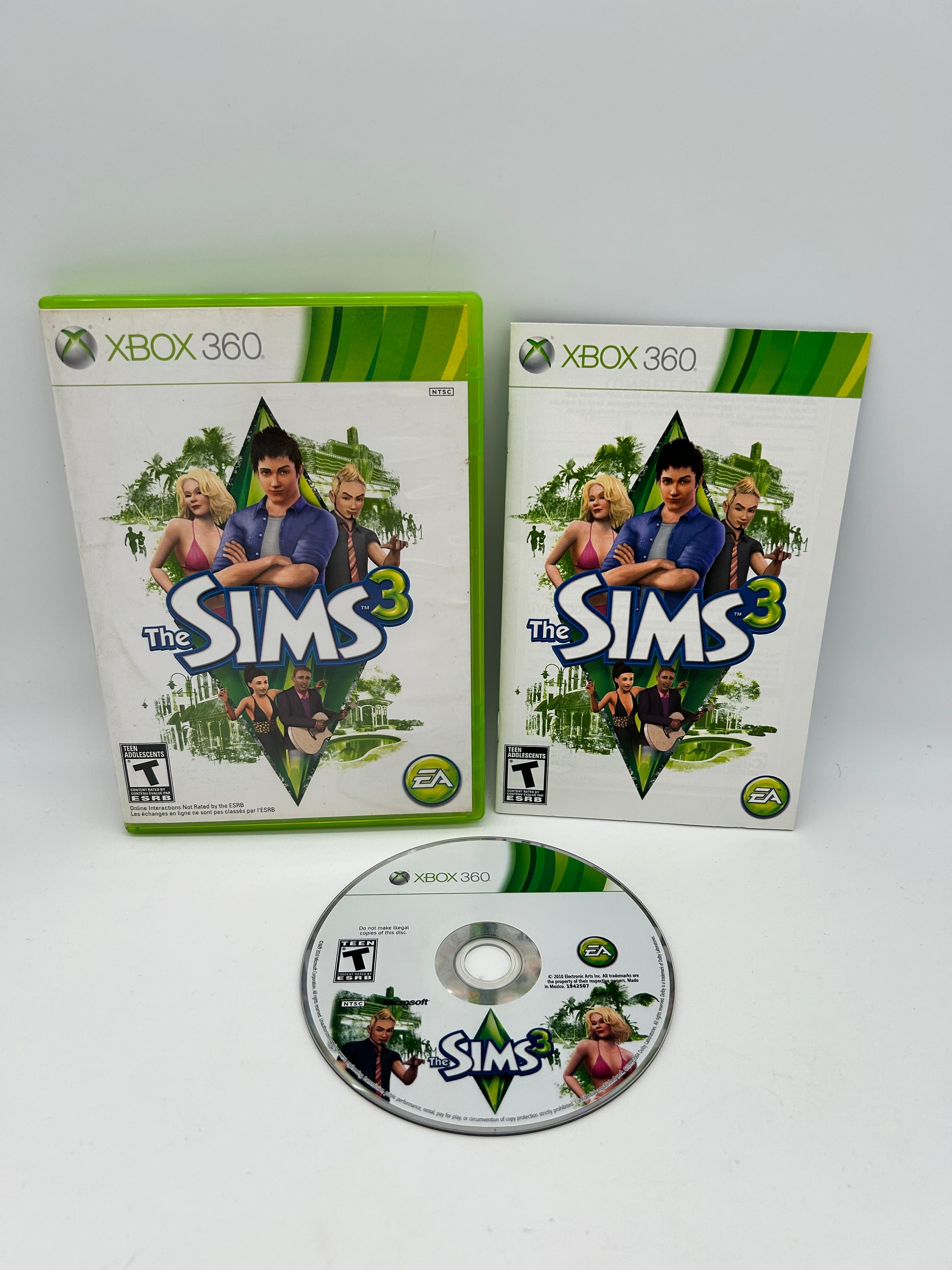 PiXEL-RETRO.COM : MICROSOFT XBOX 360 COMPLETE CIB BOX MANUAL GAME NTSC THE SIMS 3