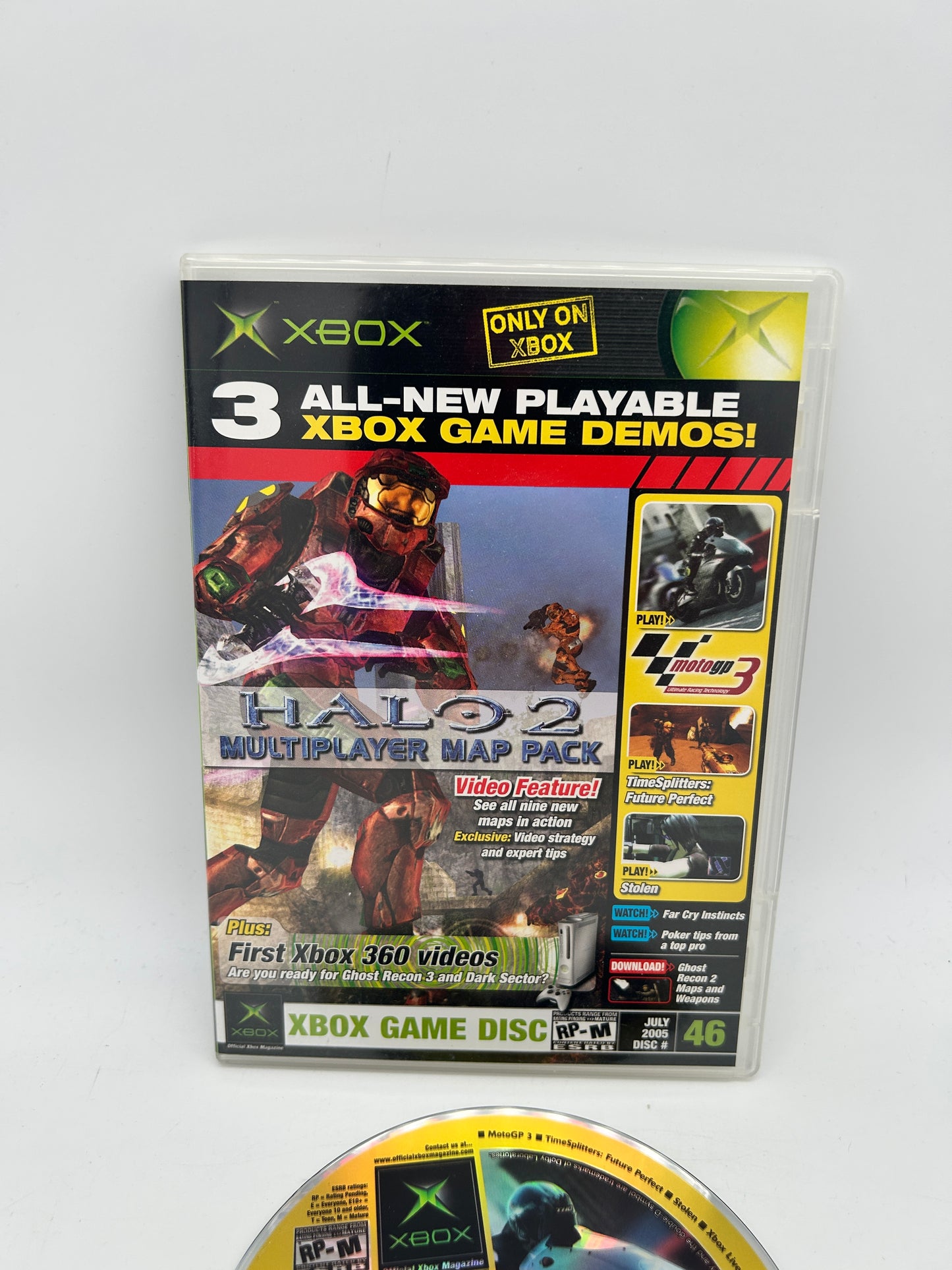 MiCROSOFT XBOX ORiGiNAL | OFFiCiAL XBOX MAGAZiNE DEMO GAME DiSC CD #46 JULY 2005