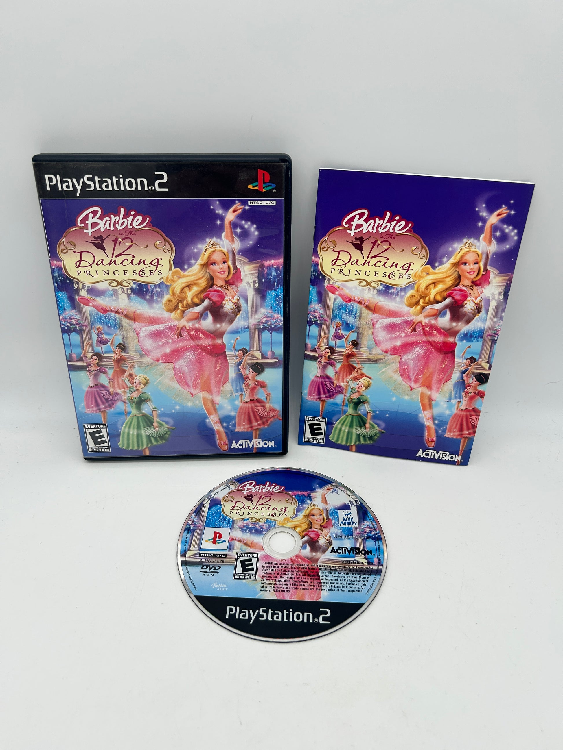 PiXEL-RETRO.COM : SONY PLAYSTATION 2 (PS2) COMPLET CIB BOX MANUAL GAME NTSC BARBIE IN THE 12 DANCING PRINCESSES